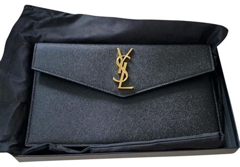 ysl clutch fashionphile|ysl uptown clutch.